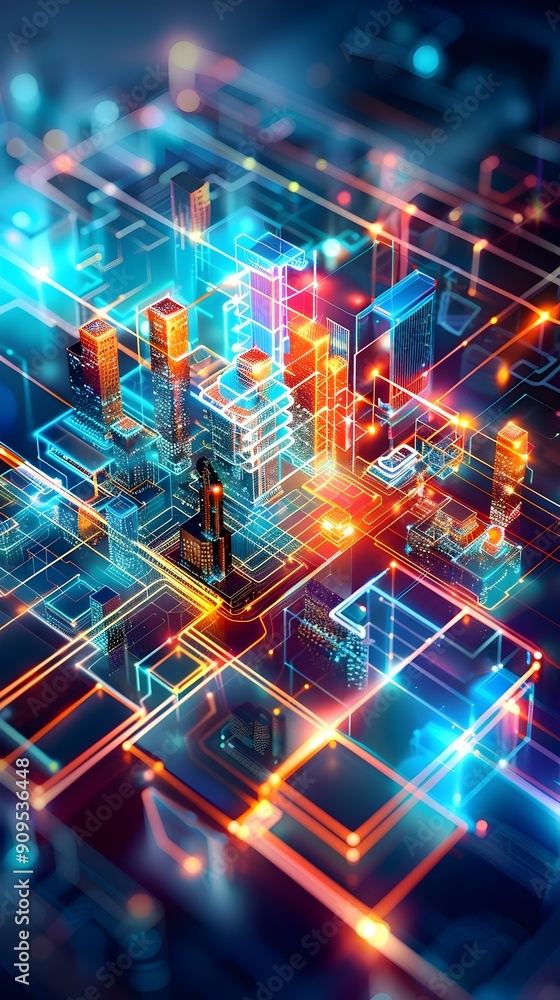 Digital Cityscape. Digital Cityscape.