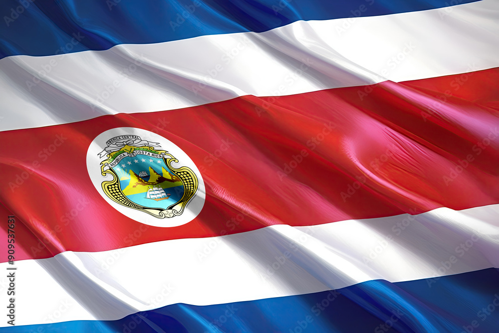 costa rican flag for national Day or Independence Day of costa rica costa rican flag for national Day or Independence Day of costa rica