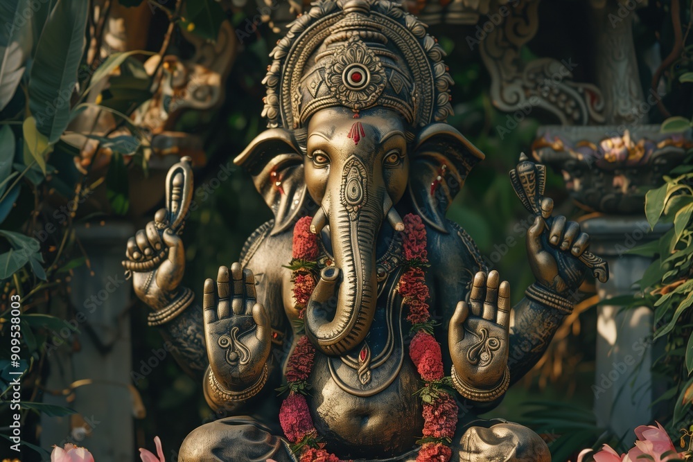 Fototapeta premium Lord Ganesha meditation