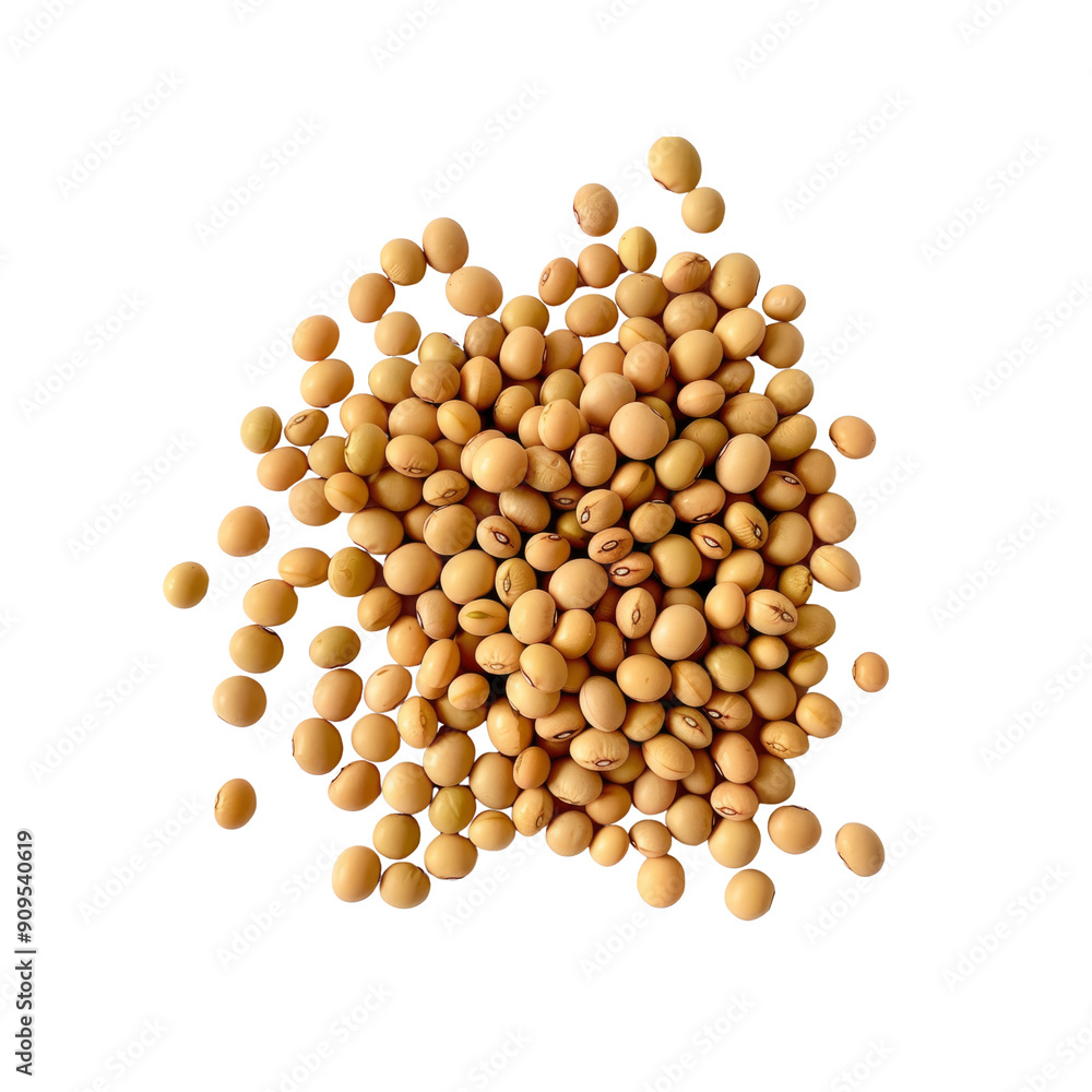 An Isolated Shot Of Boiled Soybeans On A White Background An Isolated Shot Of Boiled Soybeans On A White Background