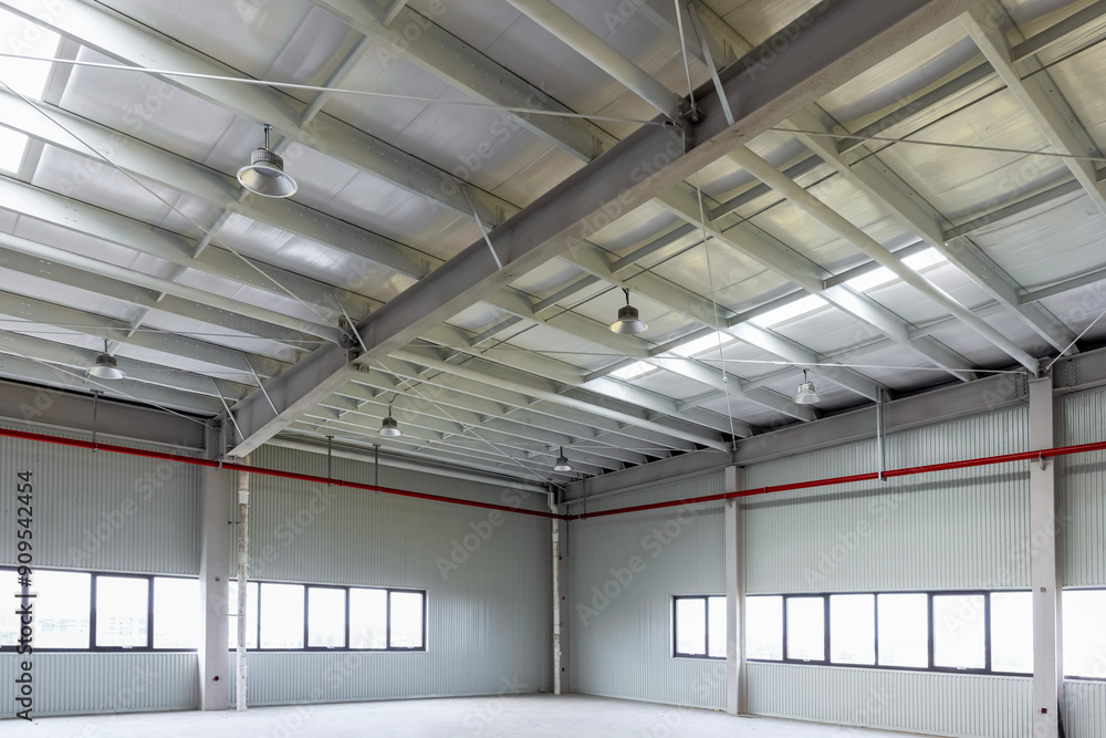 Large factory building interior structure Large factory building interior structure