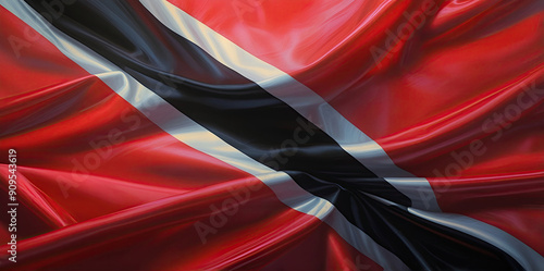 trinidadian and tobagonian flag for national Day or Independence Day of trinidad and tobago photo