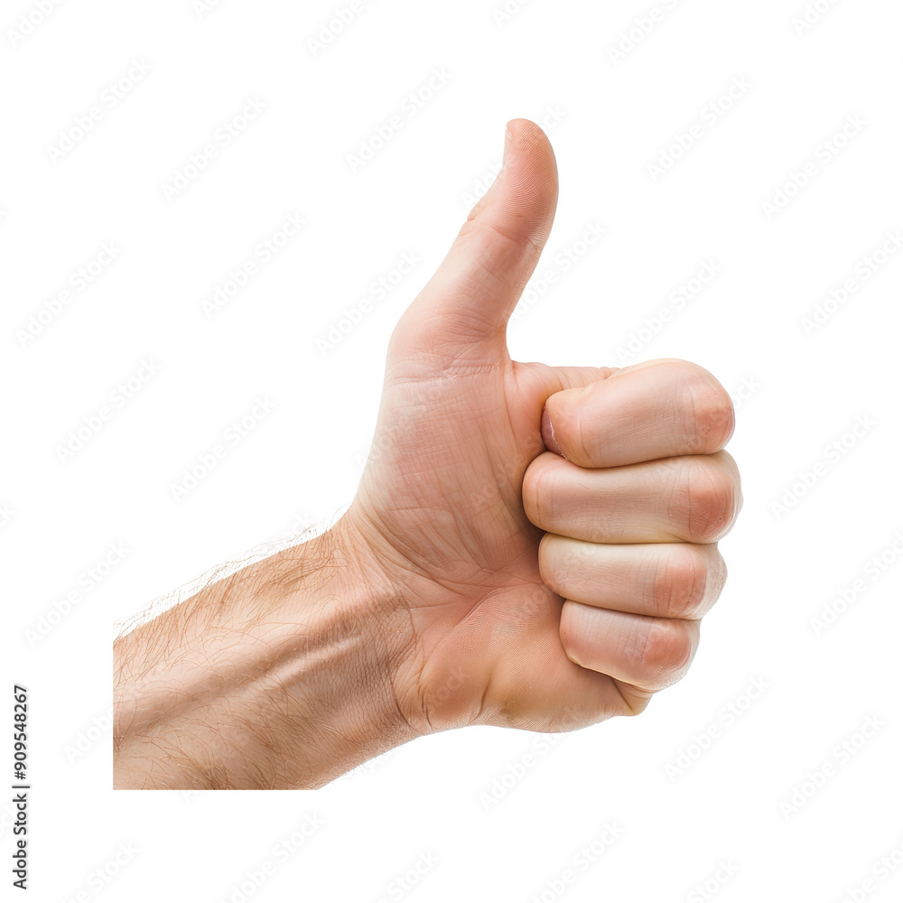 Thumbs Up Isolated On A White Background Thumbs Up Isolated On A White Background