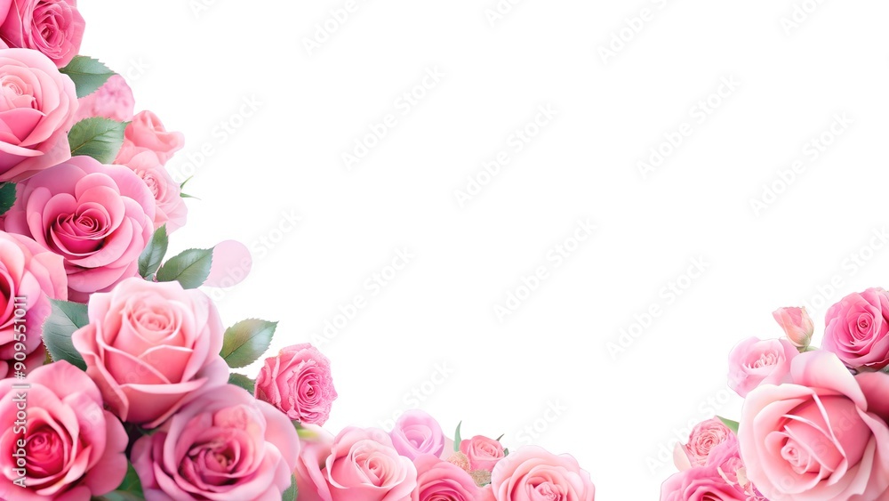 pink rose border pink rose border