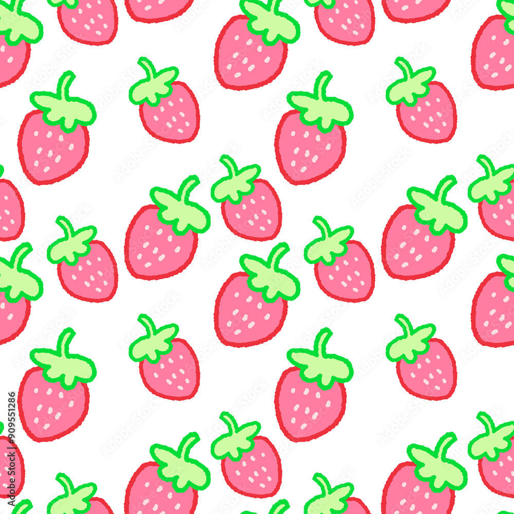 seamless pattern of strawberry seamless pattern of strawberry