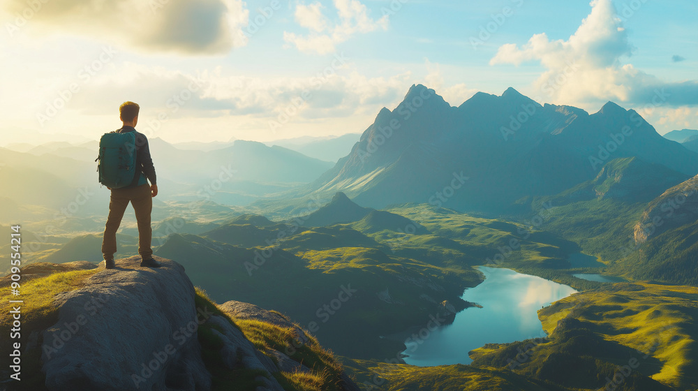 person on the top of a mountain, travelers exploring new destinations, taking photos, and immersing themselves in local cultures and landscapes person on the top of a mountain, travelers exploring new destinations, taking photos, and immersing themselves in local cultures and landscapes