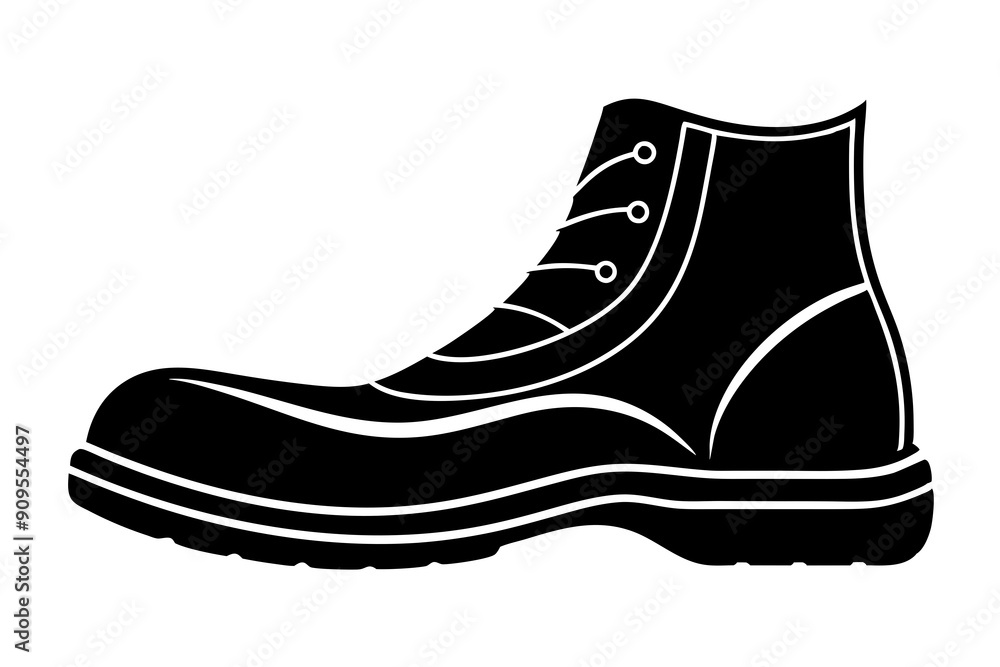 Rubber Boots vector icon illustration. pair of black boots
Rubber Boots vector icon illustration. pair of black boots