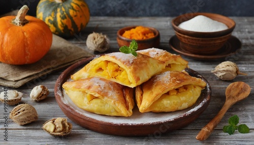 Flavorful Plăcintă: Moldovan Pastry Filled with Potatoes, Cheese, or Pumpkin photo