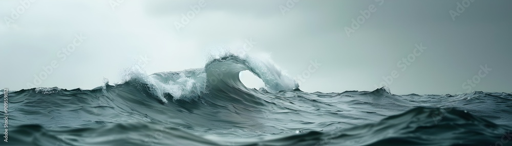 Fototapeta premium Stormy Ocean Wave.