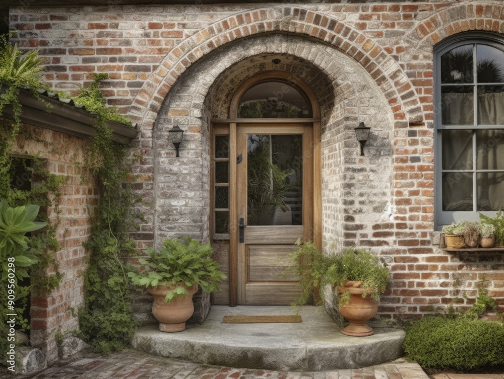 Historic Charm: Lime-Washed Stone House with Dark Wood Accents
Historic Charm: Lime-Washed Stone House with Dark Wood Accents
