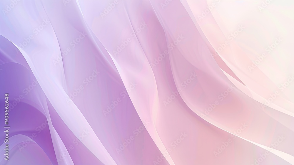 Obraz premium Elegant Minimalistic Light Gradients Wallpaper in Soft Purple and White Tones, Perfect for Modern and Stylish Backgrounds. Abstract, Clean, and Serene Design for Digital Use. 