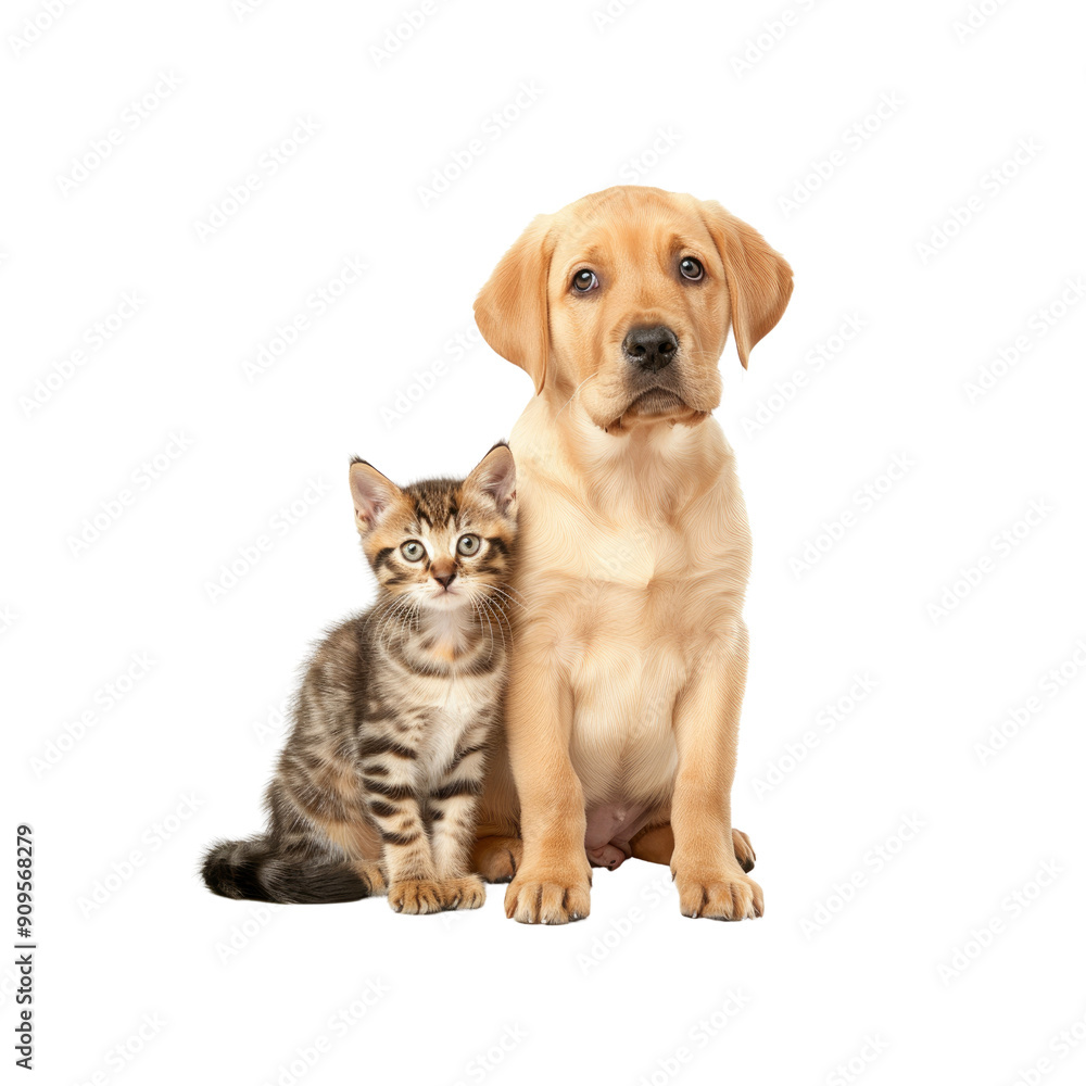 A Puppy Labrador Retriever Sitting Next To An Object A Puppy Labrador Retriever Sitting Next To An Object