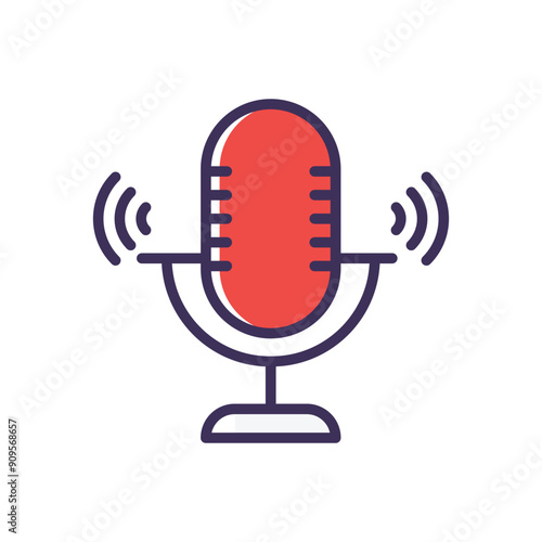 Podcast vector icon