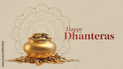 Happy Dhanteras, Banner, Story. Poster, Dhanteras, Social Media Poster.
