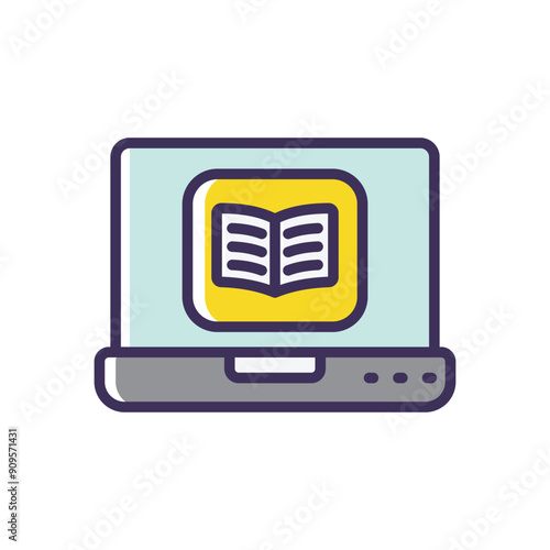 Educational app vector icon