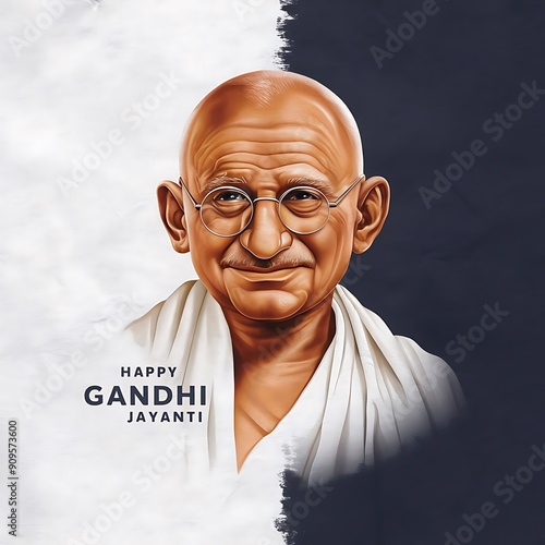 Gandhi Jayanti, Social Media Poster.
 photo