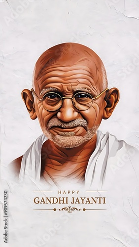 Gandhi Jayanti, Banner, Poster, Vector illustration Art.
 photo