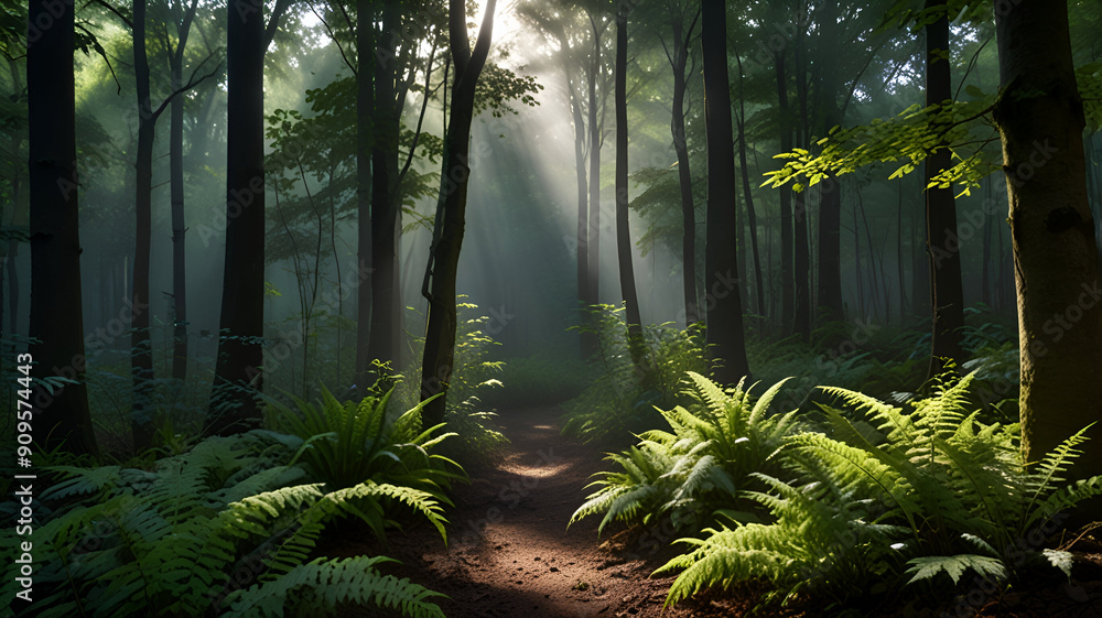 Fototapeta premium tropical forest in the morning