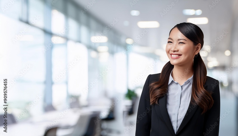 portrait of a professional businesswoman, A professional Asian businesswoman standing and smiling confidently. She exudes a friendly and approachable demeanor, dressed in formal business attire portrait of a professional businesswoman, A professional Asian businesswoman standing and smiling confidently. She exudes a friendly and approachable demeanor, dressed in formal business attire