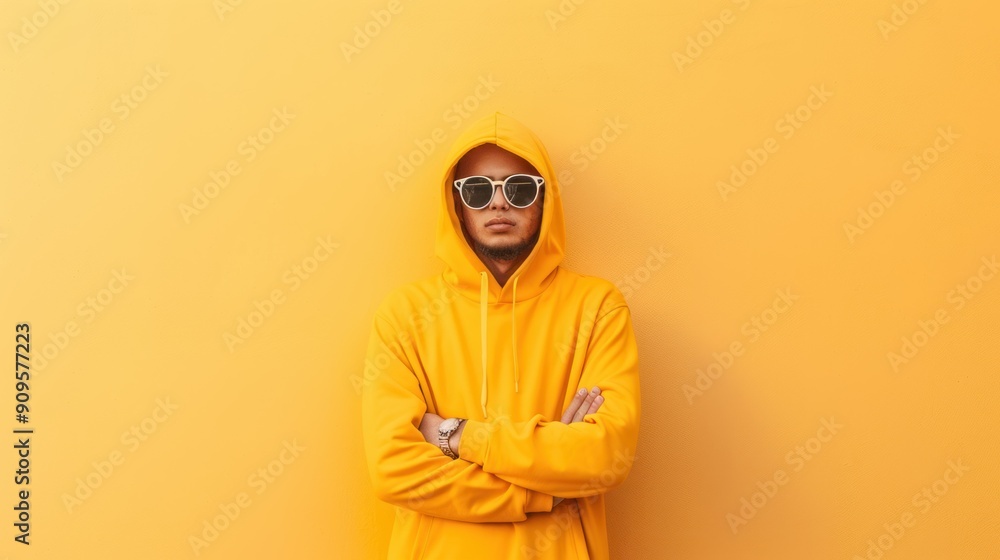 Person expressing individuality in a bold way. Person expressing individuality in a bold way.