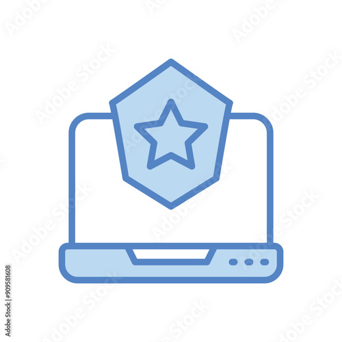 Digital badge vector icon