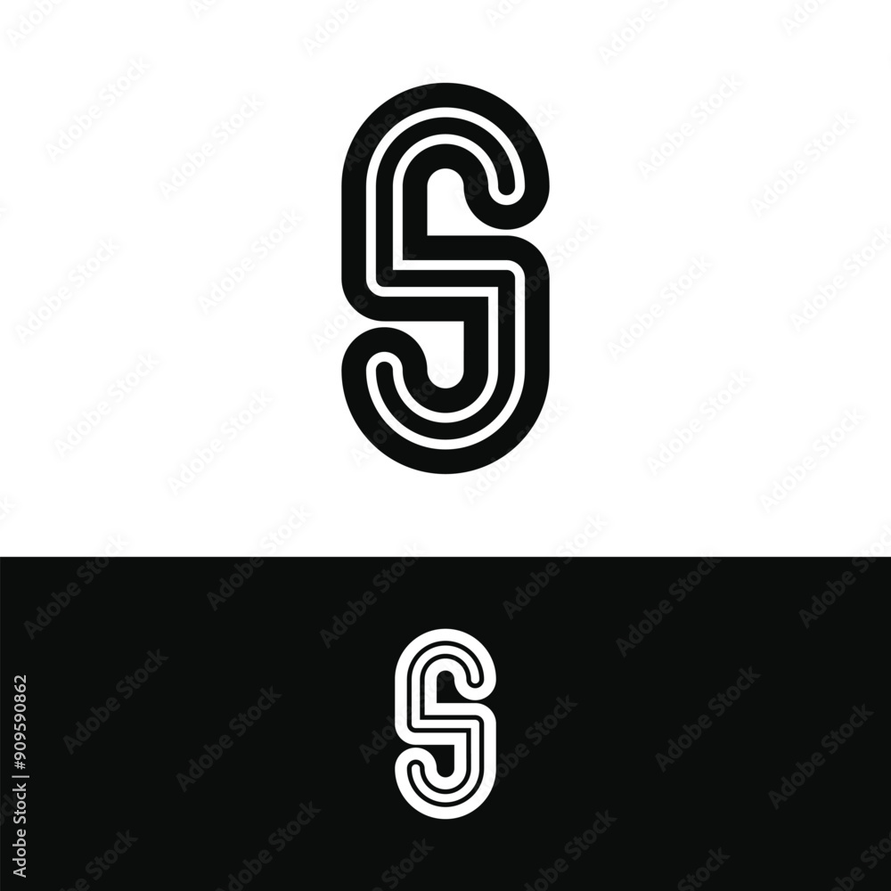 Creative abstract initial letter S logo design. Premium Vector Creative abstract initial letter S logo design. Premium Vector