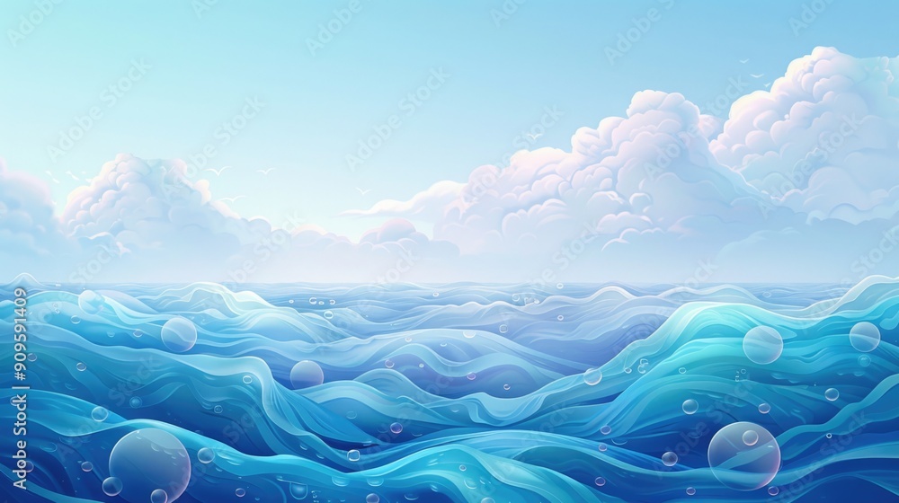 Soft Blue Ocean: Frutiger Aero style, digital art.
Soft Blue Ocean: Frutiger Aero style, digital art.
