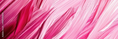 Abstract Pink and White Brushstrokes