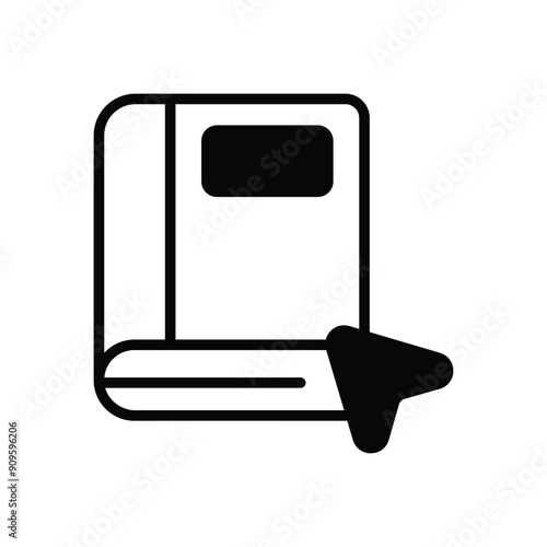 Digital textbooks vector icon