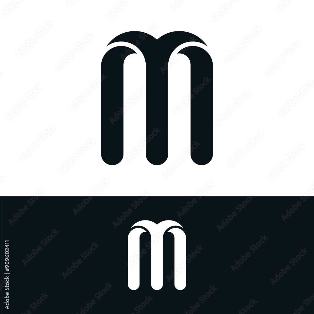 Creative abstract initial letter M logo design. Premium Vector Creative abstract initial letter M logo design. Premium Vector