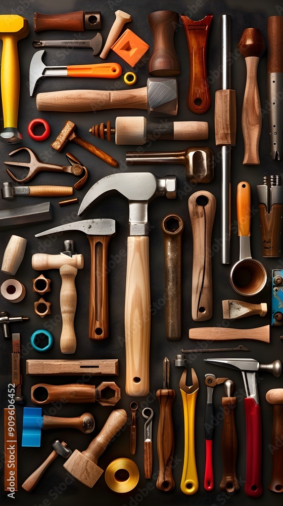 Tools of the Trade A Collection of Handcrafted Wooden and Metal Tools. Tools of the Trade A Collection of Handcrafted Wooden and Metal Tools.