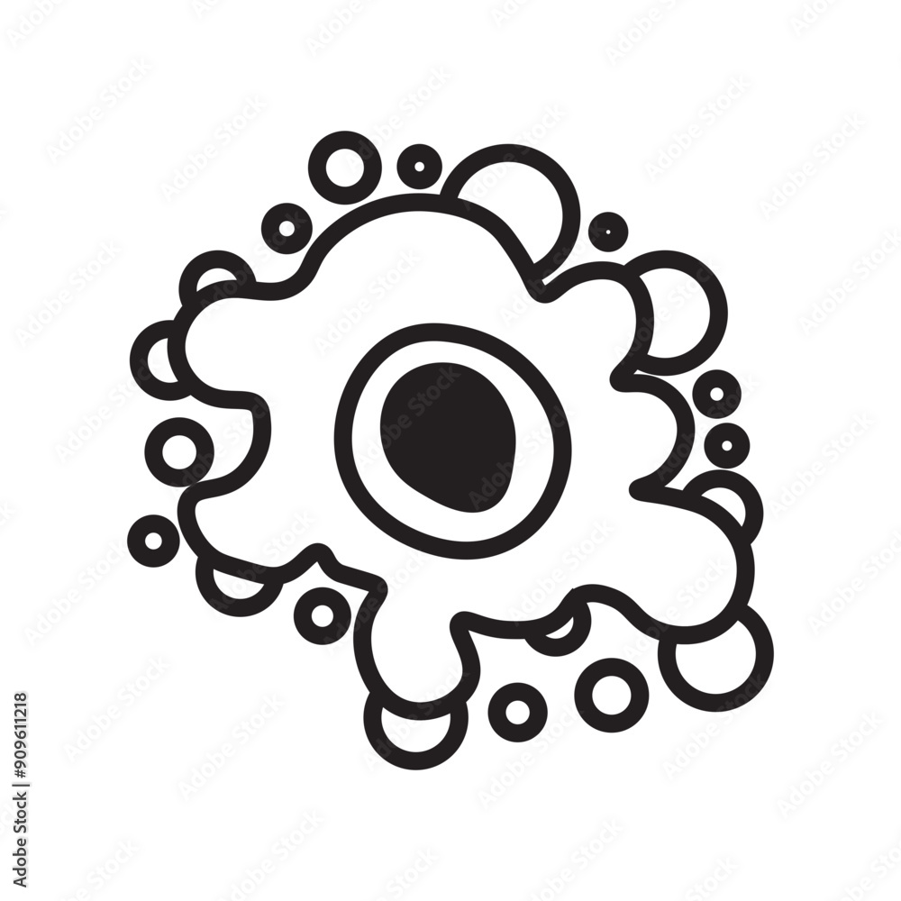 Fotografie Apoptosis line icon