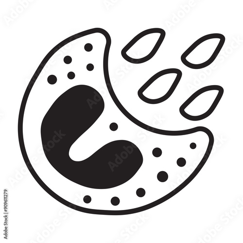 phagocytosis line icon 