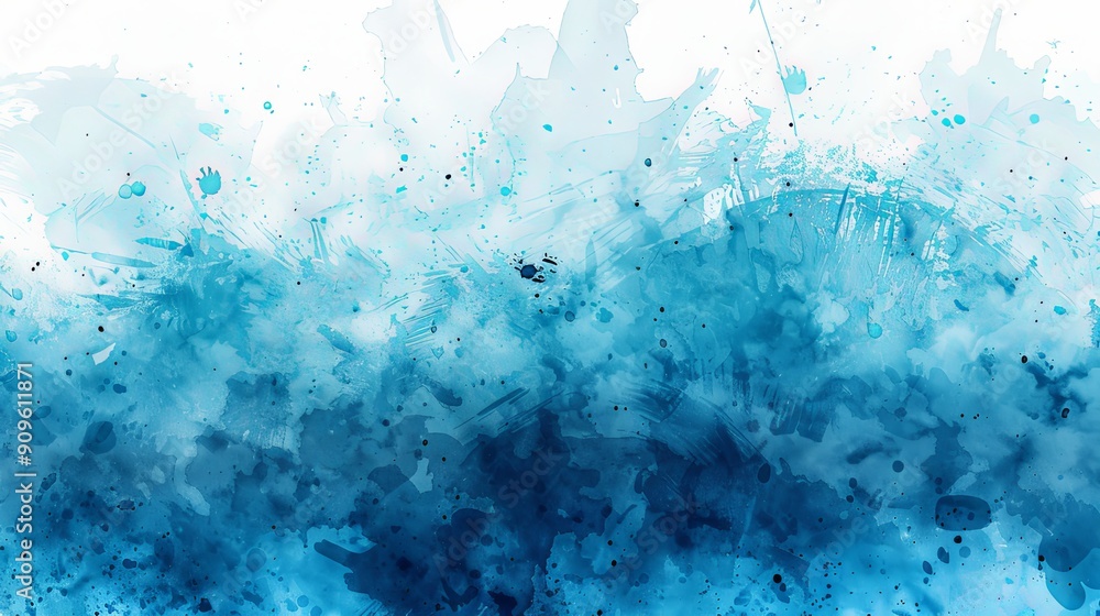 Beautiful abstract watercolor background with cobalt gradient, showcasing a vivid and artistic splash of colors blending seamlessly in a dynamic 16:9 aspect ratio. Perfect for creative design Beautiful abstract watercolor background with cobalt gradient, showcasing a vivid and artistic splash of colors blending seamlessly in a dynamic 16:9 aspect ratio. Perfect for creative design