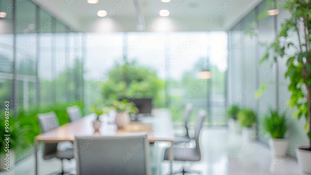 Blurred Greenery in Modern Office Setting for Eco-Friendly Vibes
Blurred Greenery in Modern Office Setting for Eco-Friendly Vibes