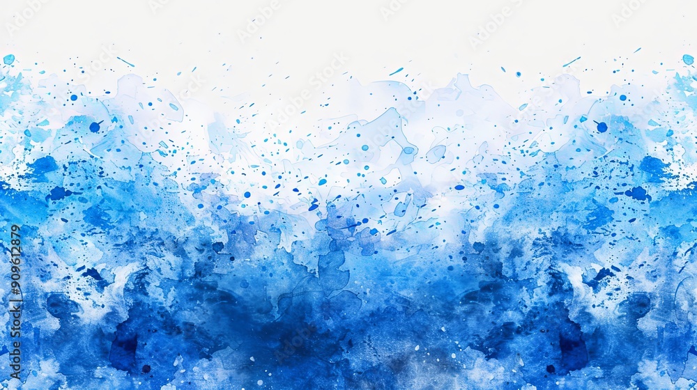 Beautiful abstract watercolor background with cobalt gradient, showcasing a vivid and artistic splash of colors blending seamlessly in a dynamic 16:9 aspect ratio. Perfect for creative design Beautiful abstract watercolor background with cobalt gradient, showcasing a vivid and artistic splash of colors blending seamlessly in a dynamic 16:9 aspect ratio. Perfect for creative design