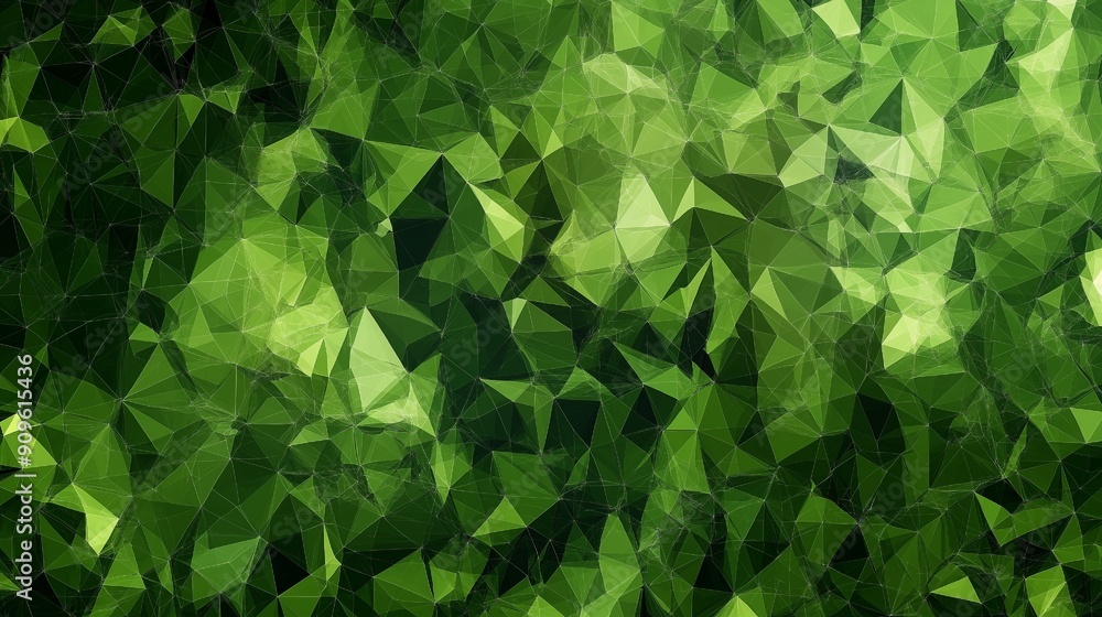 2D flat abstract background, green shades, abstract pattern, triangles 2D flat abstract background, green shades, abstract pattern, triangles