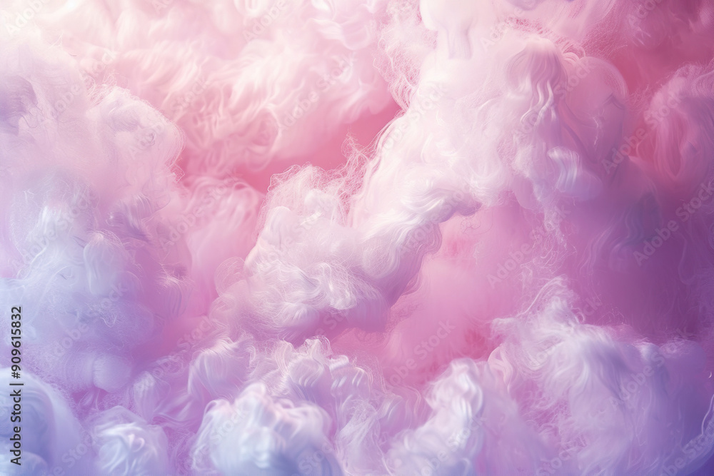 Fototapeta premium Generative ai on theme of beautiful texture soft fluffy cotton, design natural abstract background