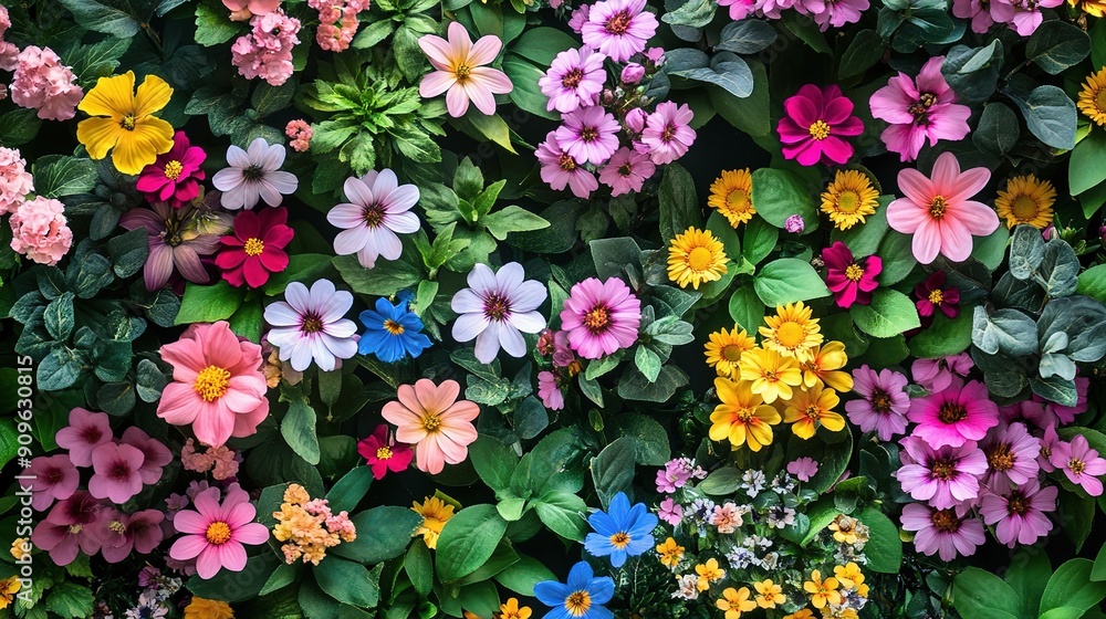 A Tapestry of Floral Delights: A vibrant collage of colorful paper flowers blooms in intricate detail, creating a cheerful and captivating springtime scene. A Tapestry of Floral Delights: A vibrant collage of colorful paper flowers blooms in intricate detail, creating a cheerful and captivating springtime scene.