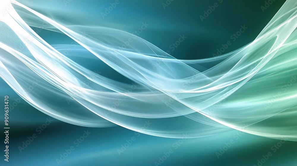 Azure Flow: Abstract waves of ethereal light dance across a vibrant teal backdrop, perfect for evoking a sense of tranquility, movement, and digital artistry. Azure Flow: Abstract waves of ethereal light dance across a vibrant teal backdrop, perfect for evoking a sense of tranquility, movement, and digital artistry.