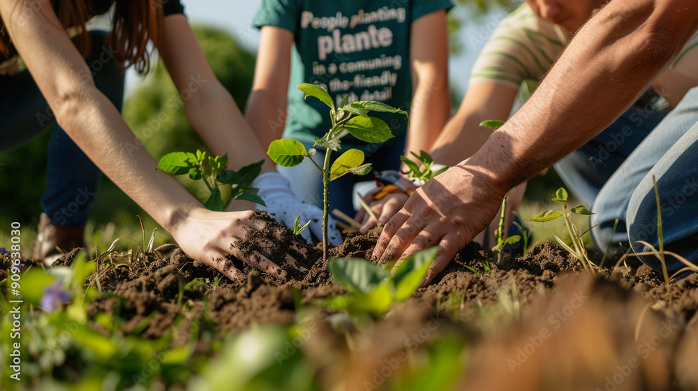 Fototapeta premium person working in a garden