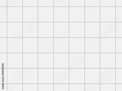 White Tile with Grey Grout Background