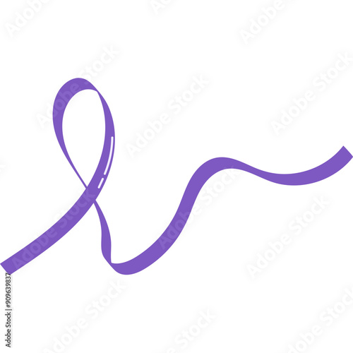 Dementia Awareness Purple Ribbon