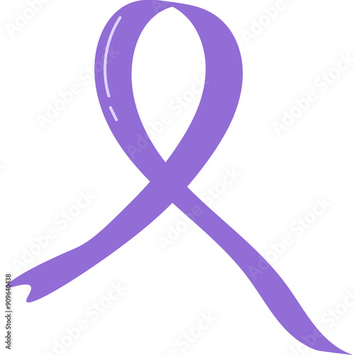 Dementia Awareness Purple Ribbon
