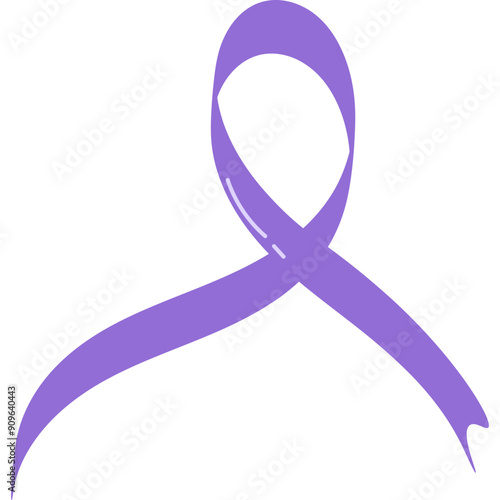 Dementia Awareness Purple Ribbon