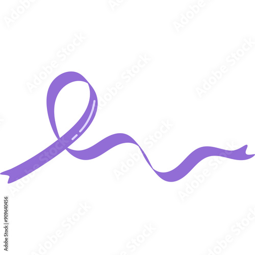 Dementia Awareness Purple Ribbon