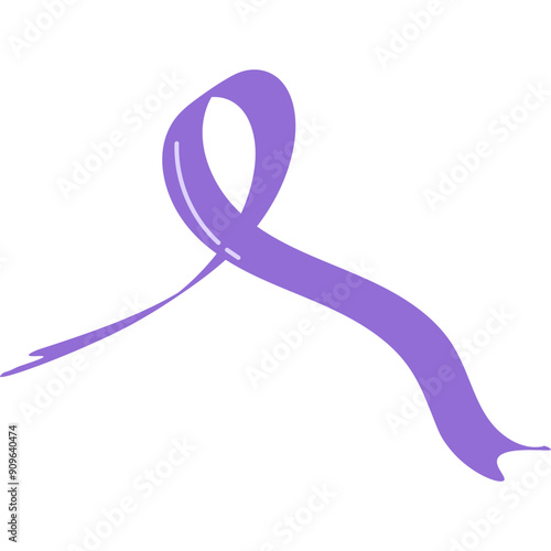 Dementia Awareness Purple Ribbon