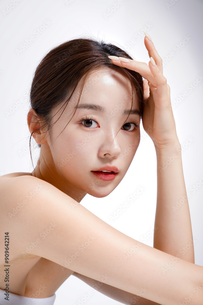 美しい若い女性の美容ポートレート 美しい若い女性の美容ポートレート