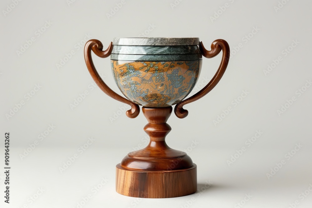 Elegant wooden trophy with intricate handles, celebrating achievement and excellence. Ideal for awards, competitions, and recognition ceremonies. Elegant wooden trophy with intricate handles, celebrating achievement and excellence. Ideal for awards, competitions, and recognition ceremonies.