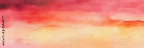 Abstract Watercolor Sunset